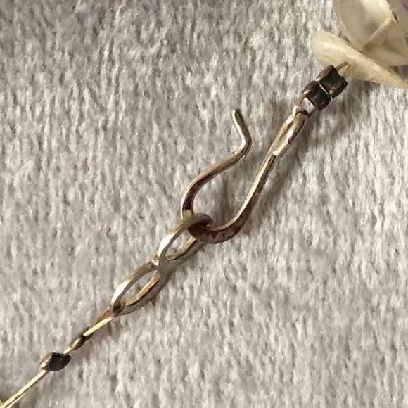 Snowflake Obsidian & Agate Necklace - 17 inches - hook clasp - Picture 3 of 4